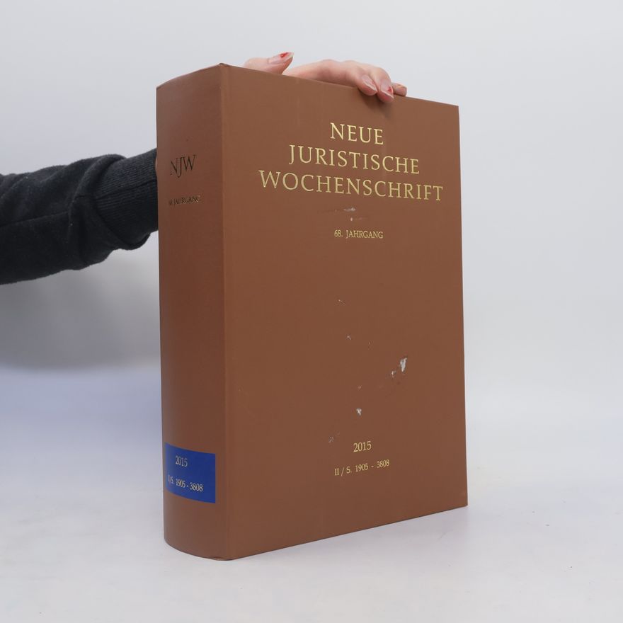 Dieter Henrich Neue Juristische Wochenschrift 2015. II/S. 1905-3808