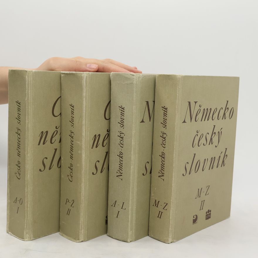 Autorenkollektiv Česko-německý, německo-český slovník. (4 svazky)