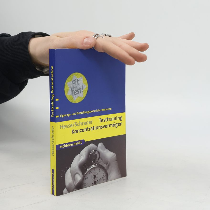 Jürgen Hesse Testtraining Konzentrationsvermögen