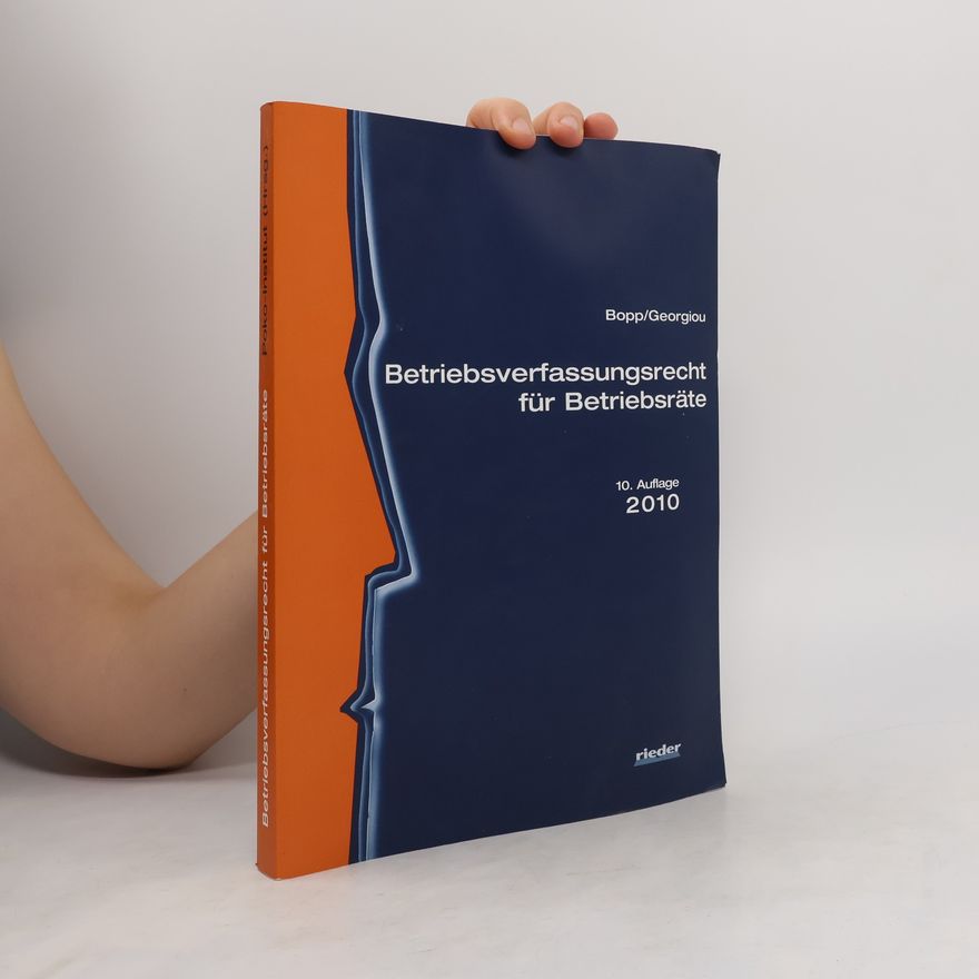 Peter Bopp Betriebsverfassungsrecht für Betriebsräte