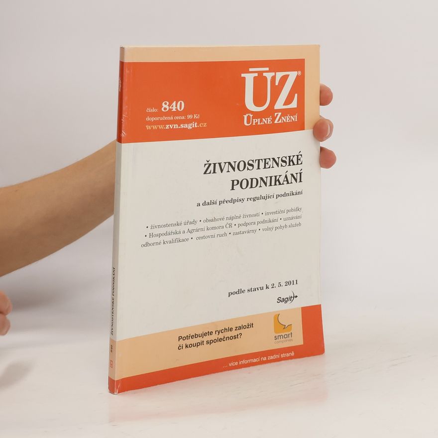 Česko Živnostenské podnikání : předpisy regulující podnikání