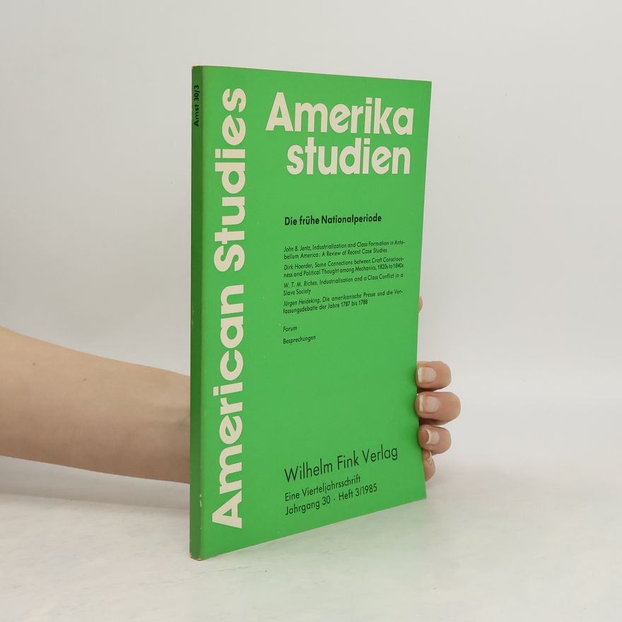 AA.VV. Amerikastudien. American Studies