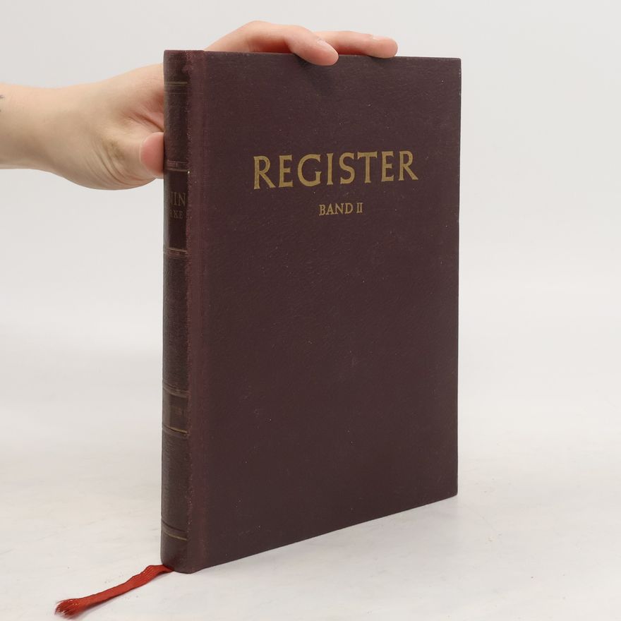 Collectif d'auteurs Register. Band II.
