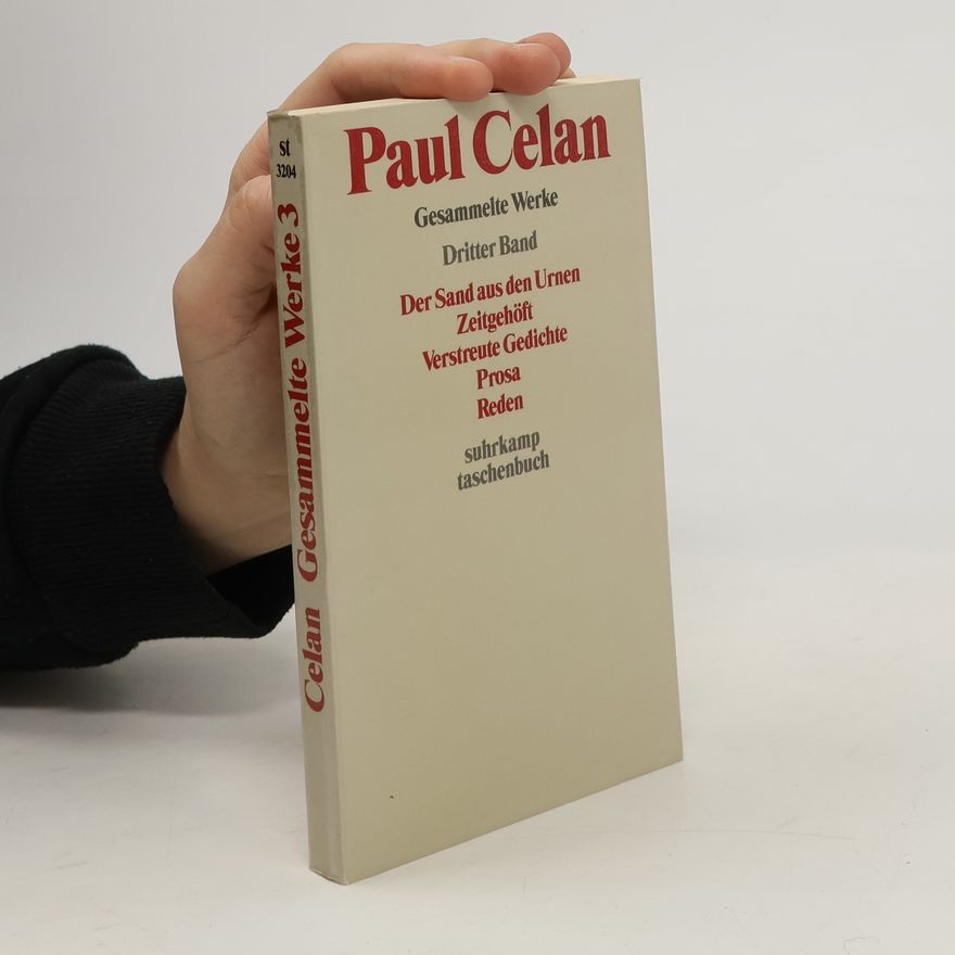 Paul Celan Gesammelte werke 3