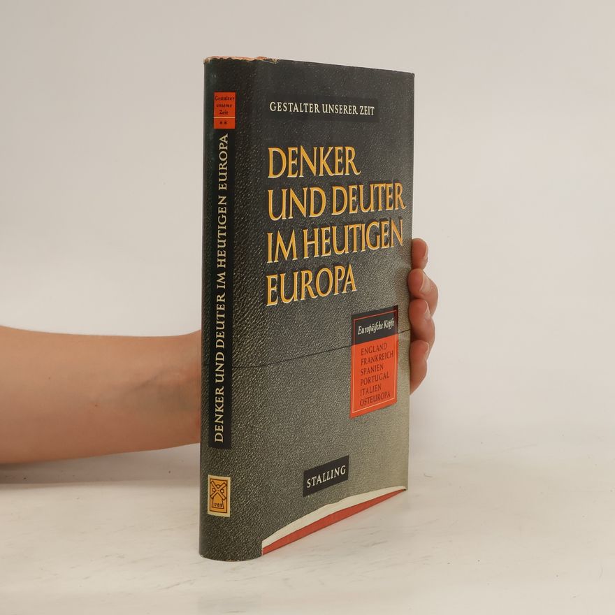 Auteurscollectief Denker und Deuter im heutigen Europa