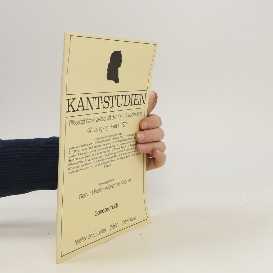 Joachim Kopper Kant-Studien