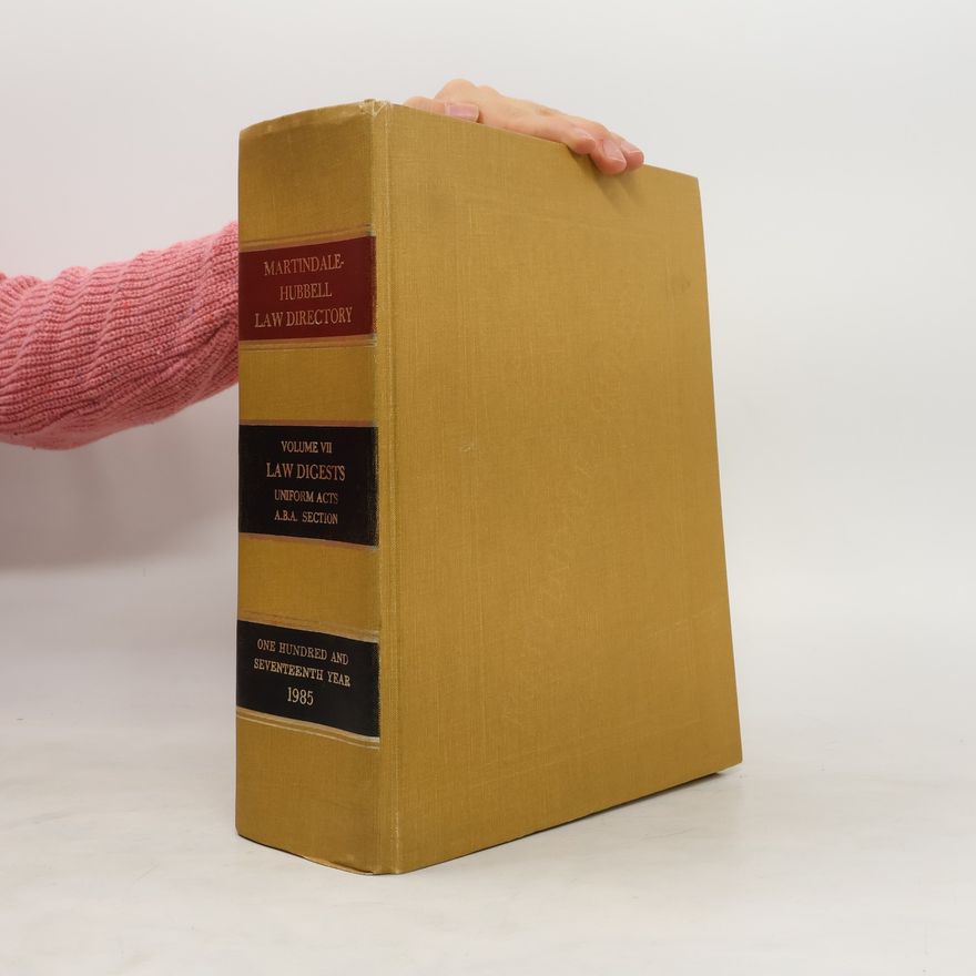 Autorenkollektiv Martindale-Hubbell Law Directory. Vol. VII.