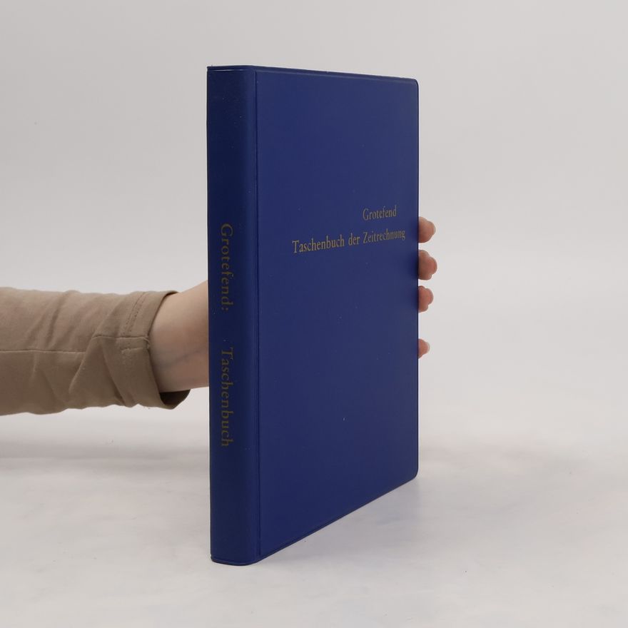 Hermann Grotefend Taschenbuch der Zeitrechnung