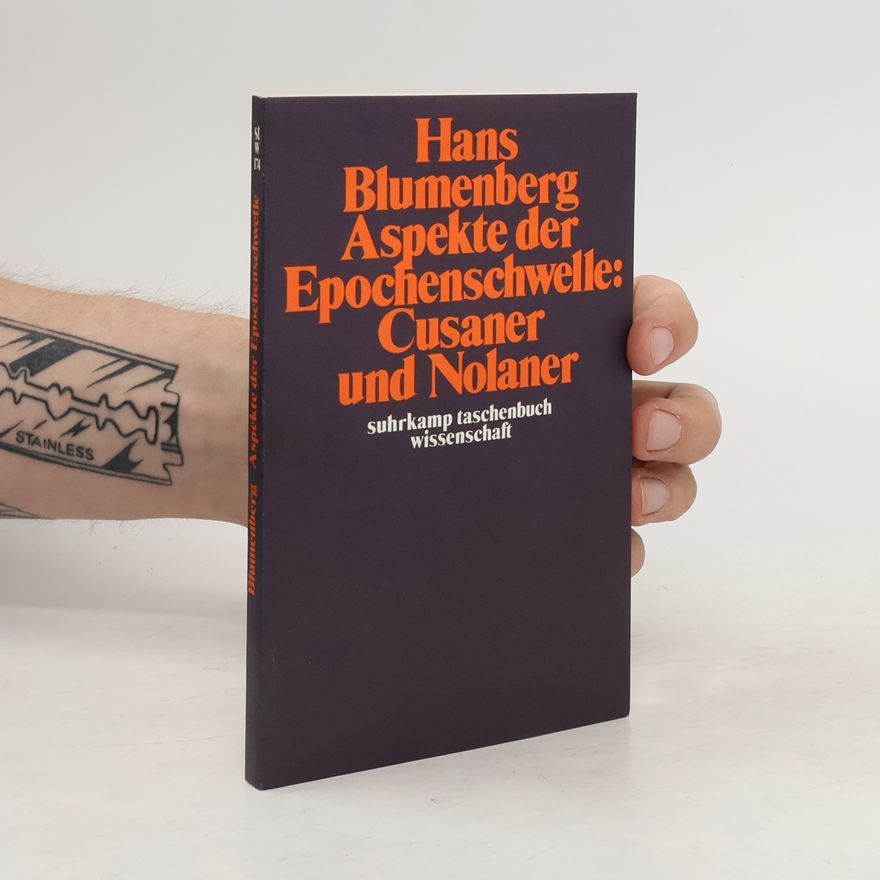 Hans Blumenberg Aspekte der Epochenschwelle