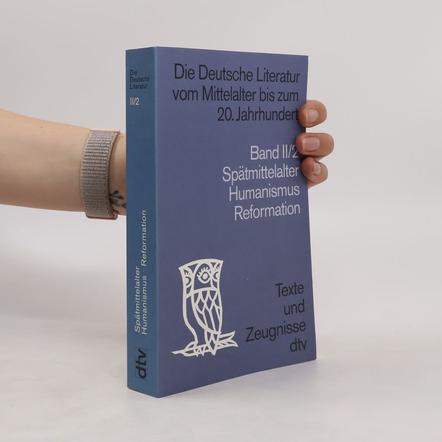 Walther Killy Die deutsche Literatur vom Mittelalter bis zum 20. Jahrhundert , Band II/2