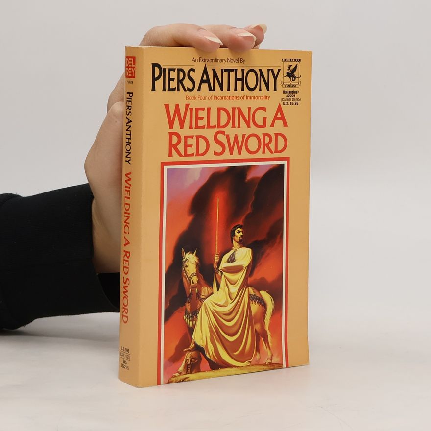 Piers Anthony Wielding a Red Sword