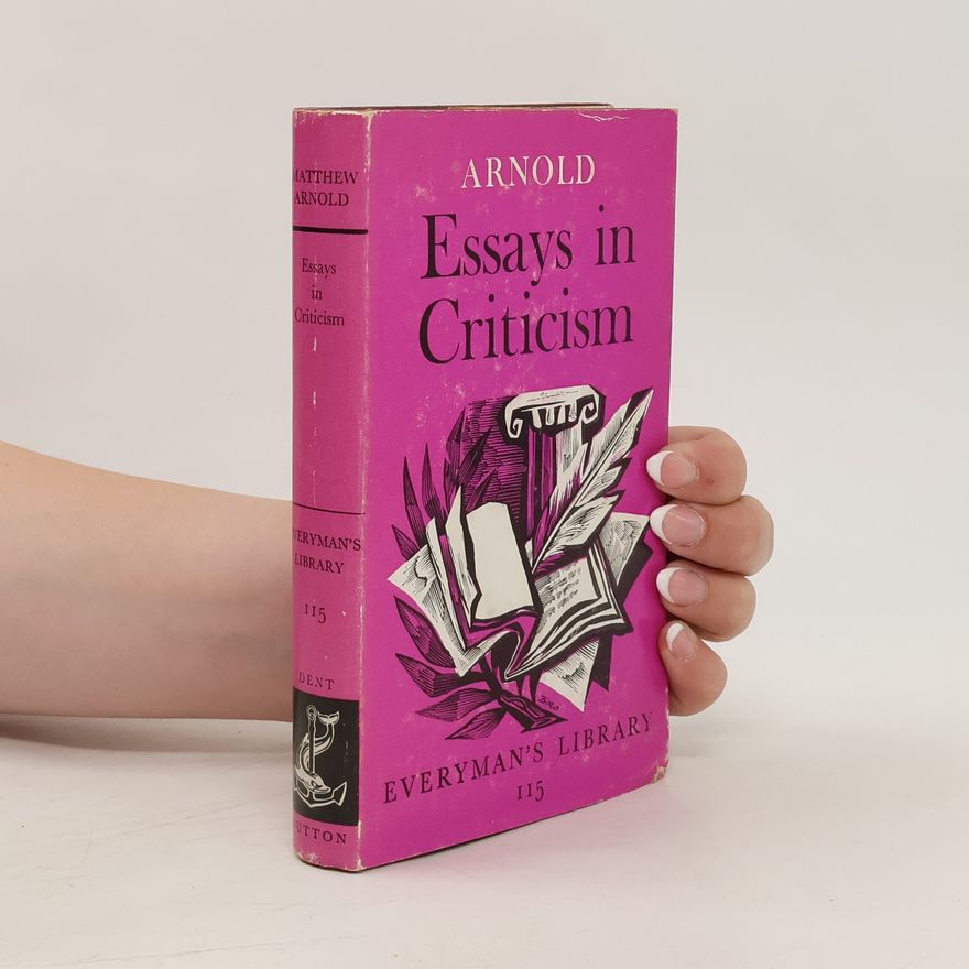 Mathew Arnold Essays in Criticism
