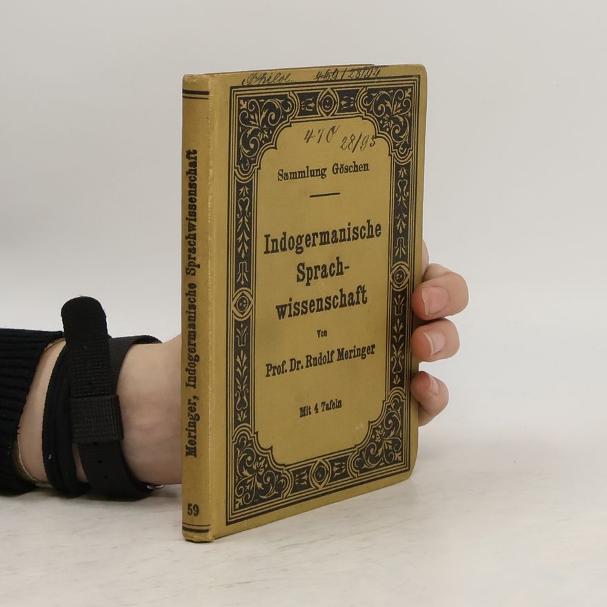 Rudolf Meringer Indogermanische Sprachwissenschaft