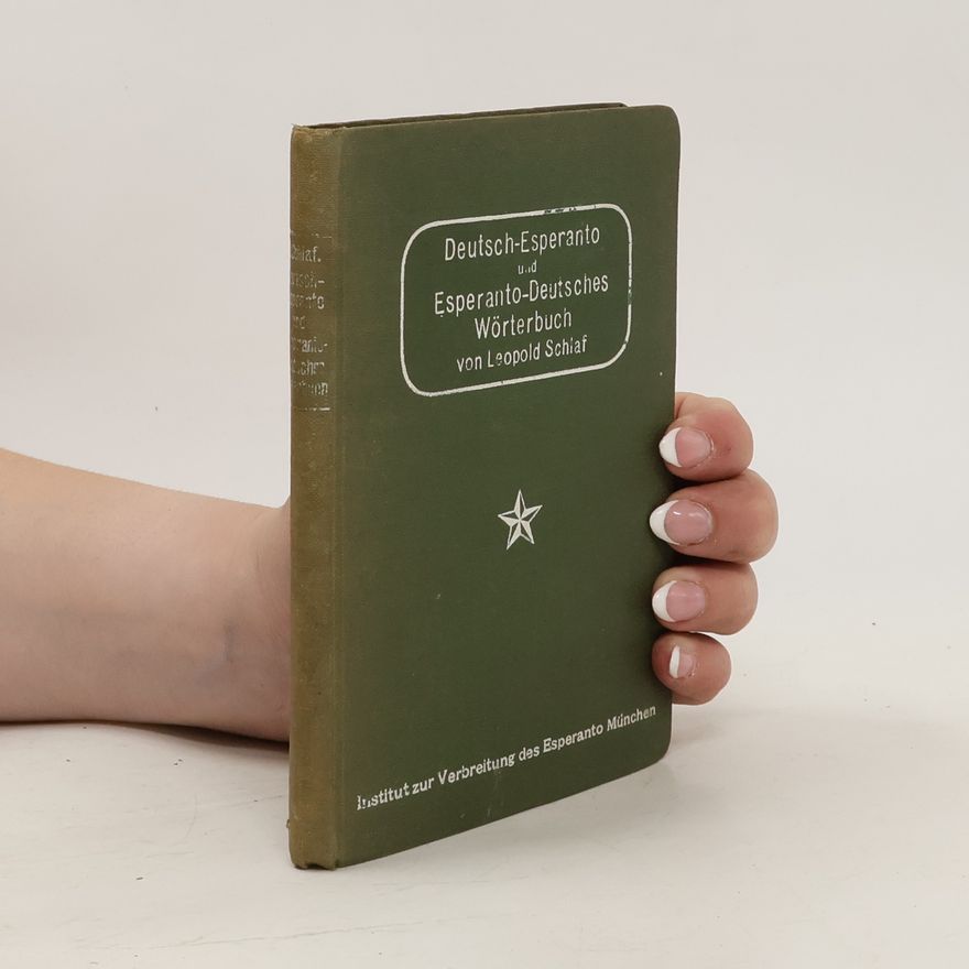 Leopold Schlaf Deutsch-Esperanto und Esperanto-Deutsch Wörterbuch
