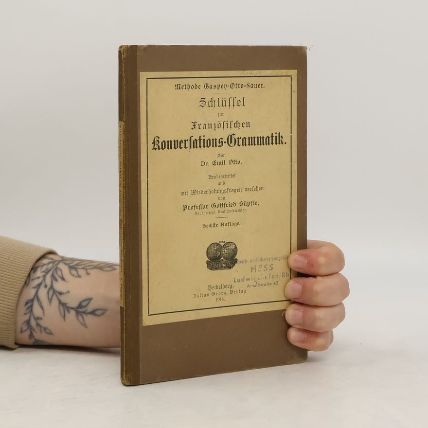 Emil Otto Schlüssel zur französischen Konversations-Grammatik