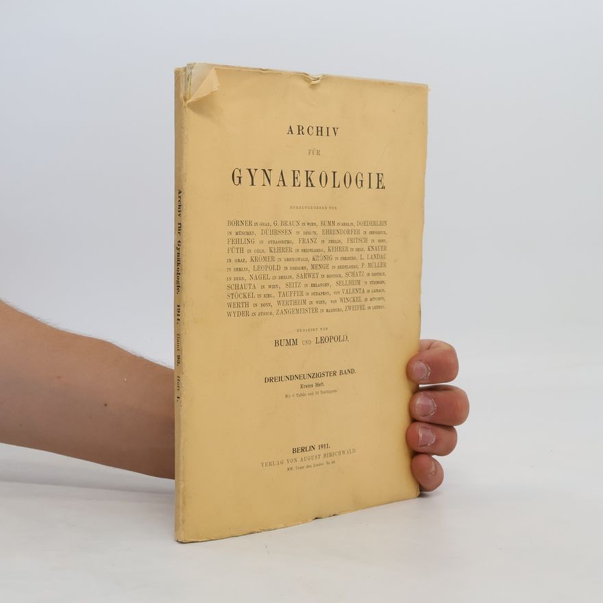AA.VV. Archiv für Gynaekologie 93
