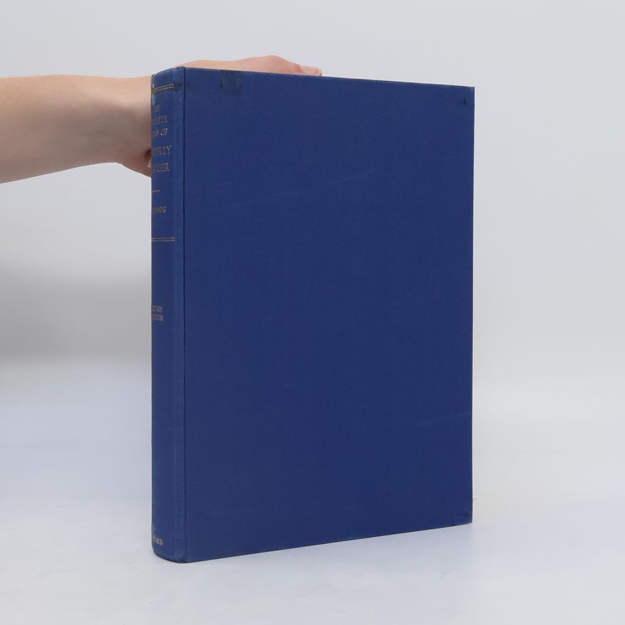F. N. Robinson The Works of Geoffrey Chaucer