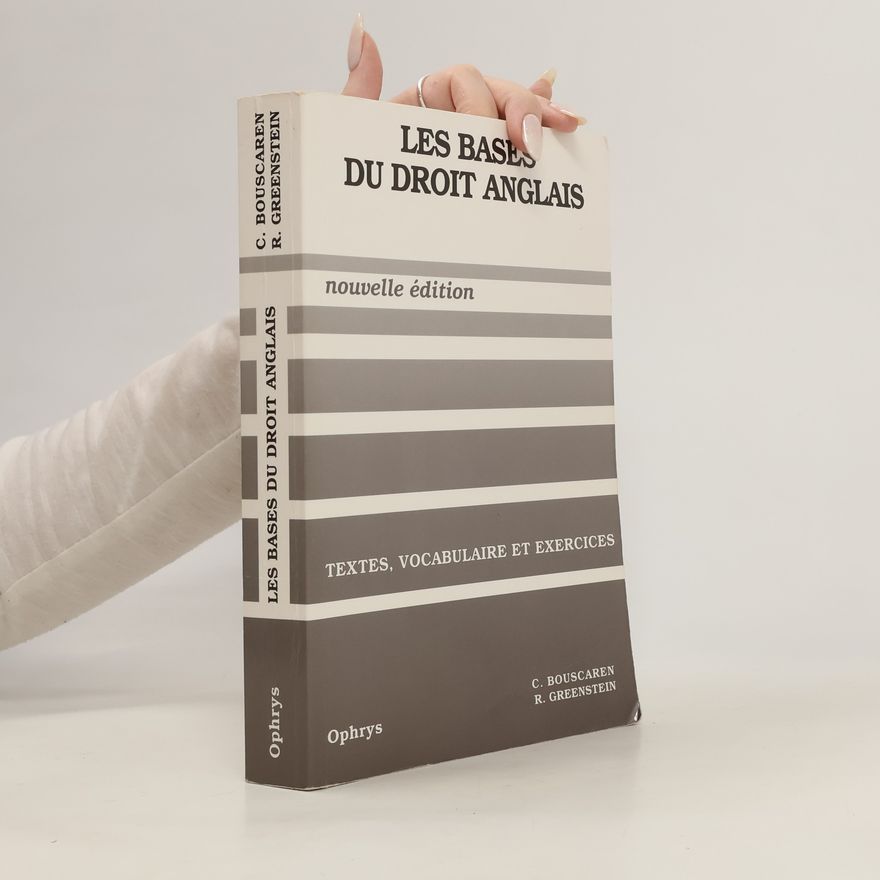 Alexandre Cordahi Les bases du droit anglais