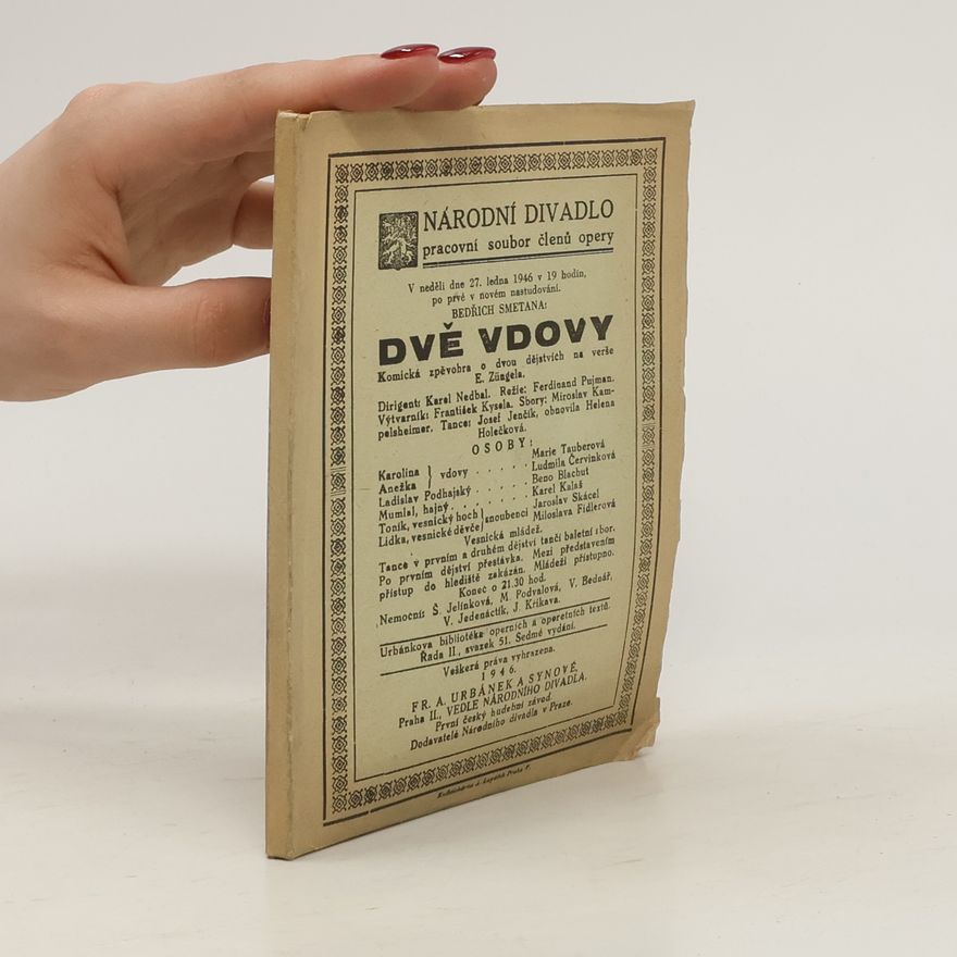 Emanuel František Züngel Dvě vdovy