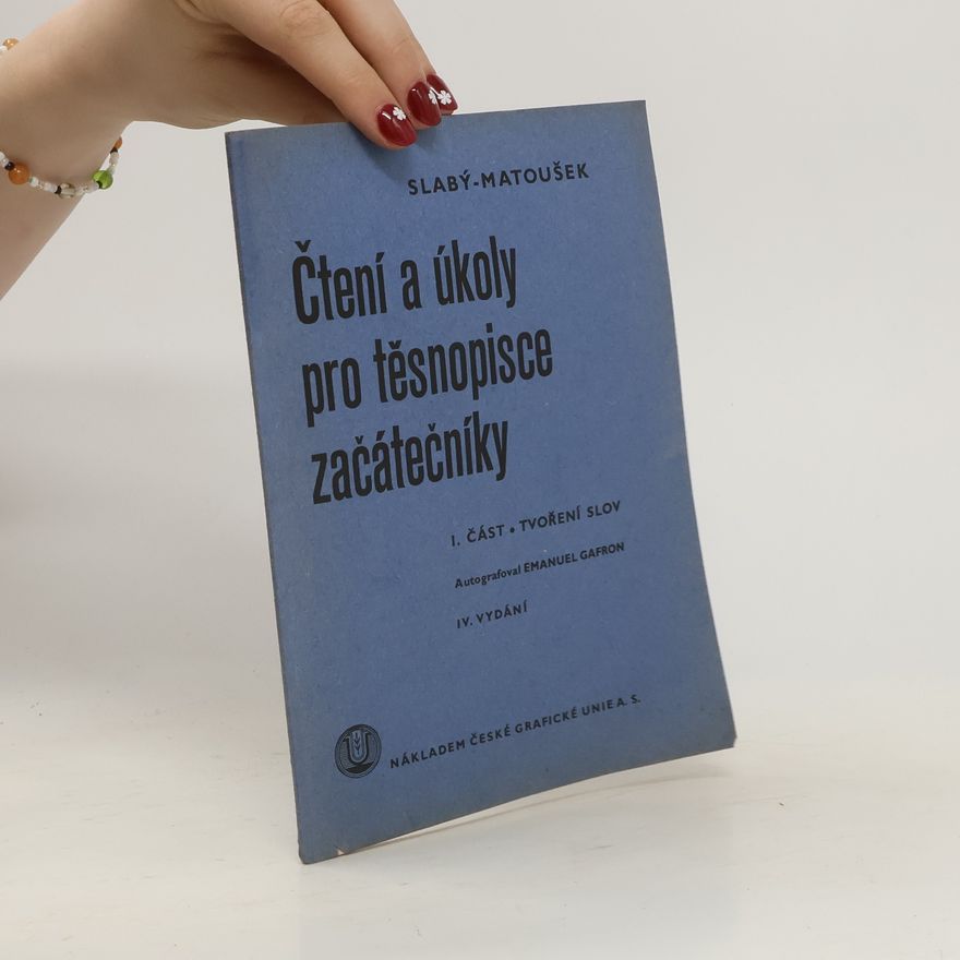 Emanuel Gafron Čtení a úkoly pro těsnopisce začátečníky