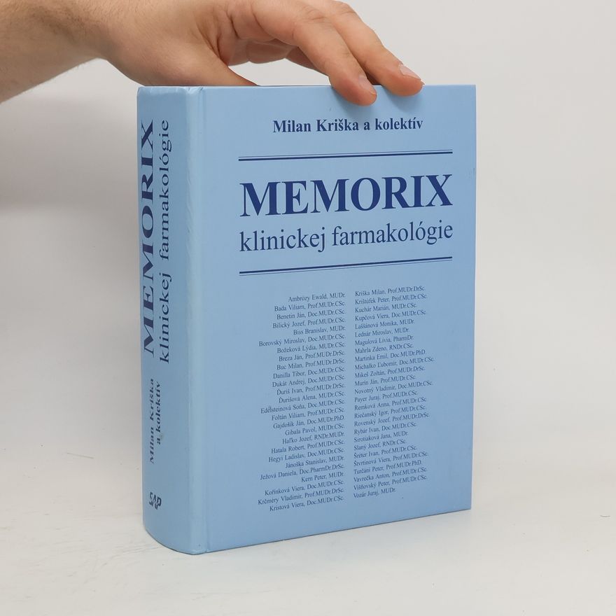 Milan Kriška Memorix klinickej farmakológie