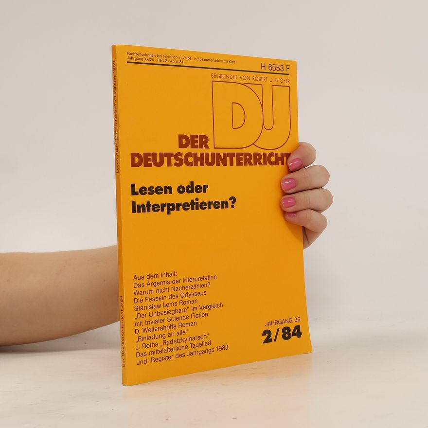 Autorenkollektiv Der Deutschunterricht 2/84