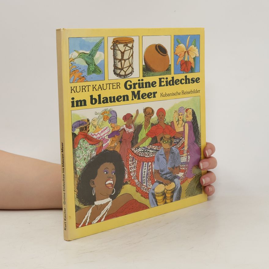 Kurt Kauter Grüne Eidechse im blauen Meer