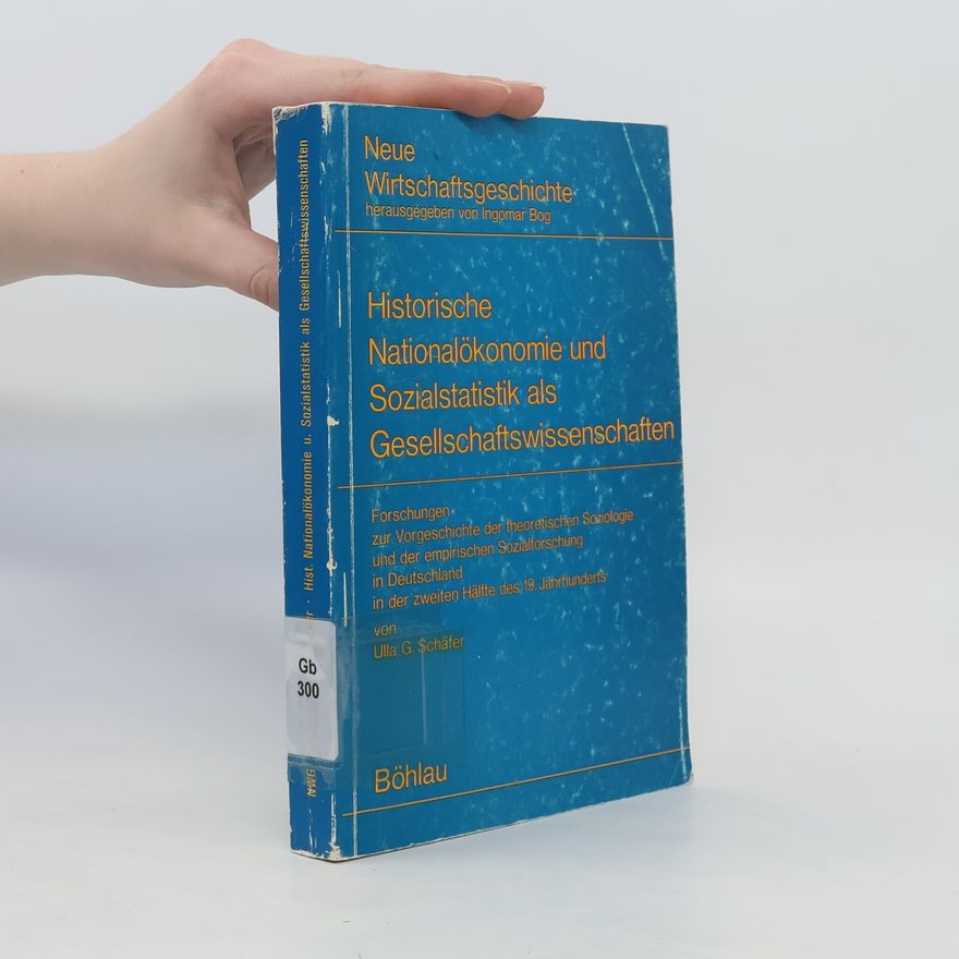 AA.VV. Historische Nationalökonomie und Sozialstatistik als Gesellschaftswissenschaften