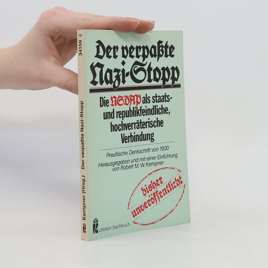Robert M. W. Kempner Der verpasste Nazi-Stopp