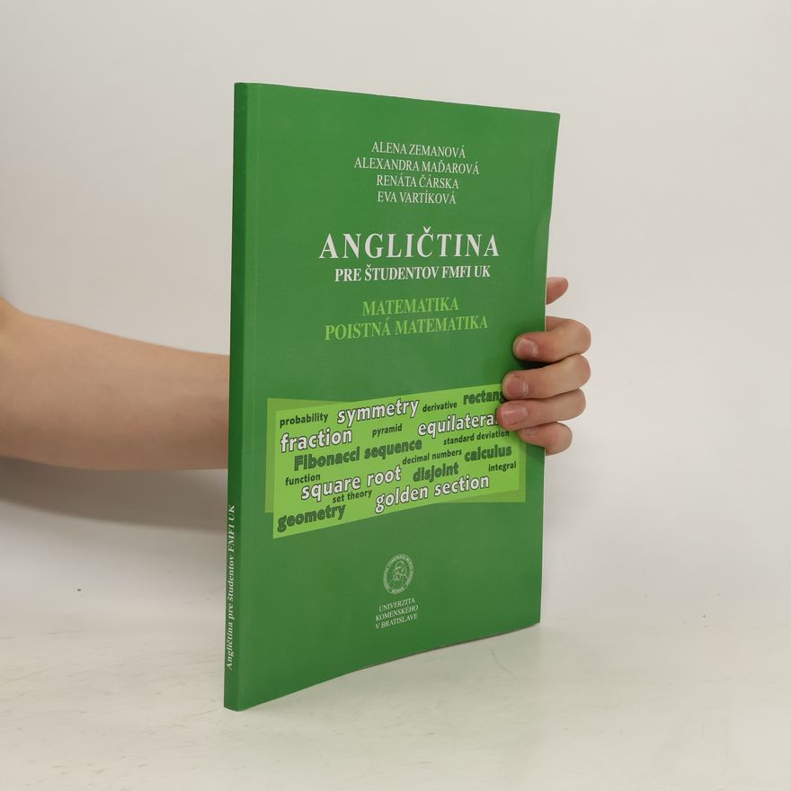 Eva Vartíková Angličtina pre študentov FMFI UK. Matematika, poistná matematika