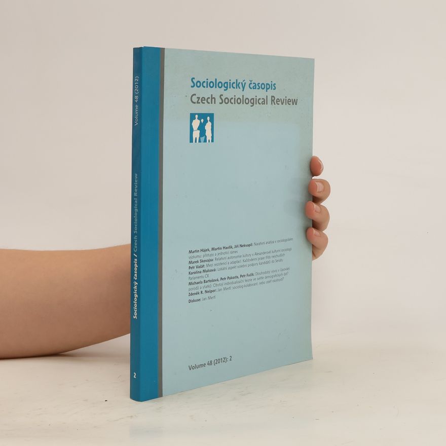 Various authors Sociologický časopis. Czech Sociological Review 2/2012