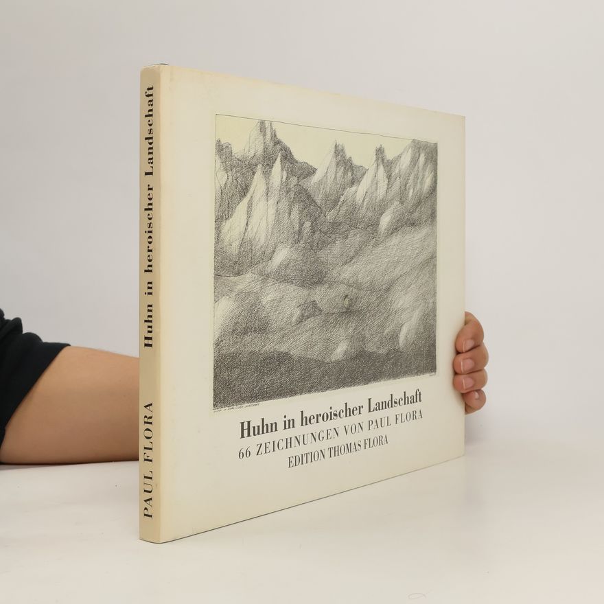 Paul Flora Huhn in heroischer Landschaft