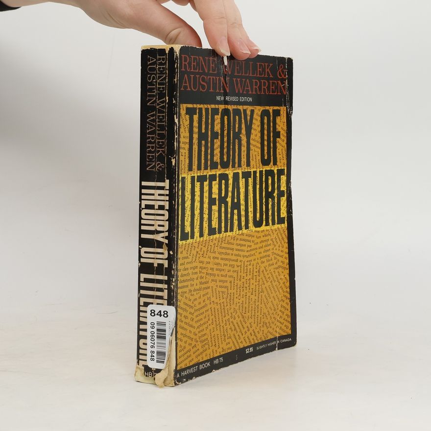 René Wellek Theory of Literature