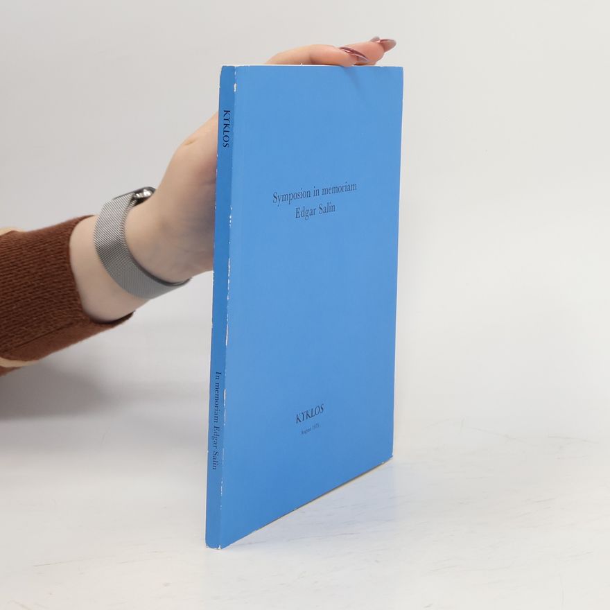 AA.VV. Symposion in memoriam Edgar Salin