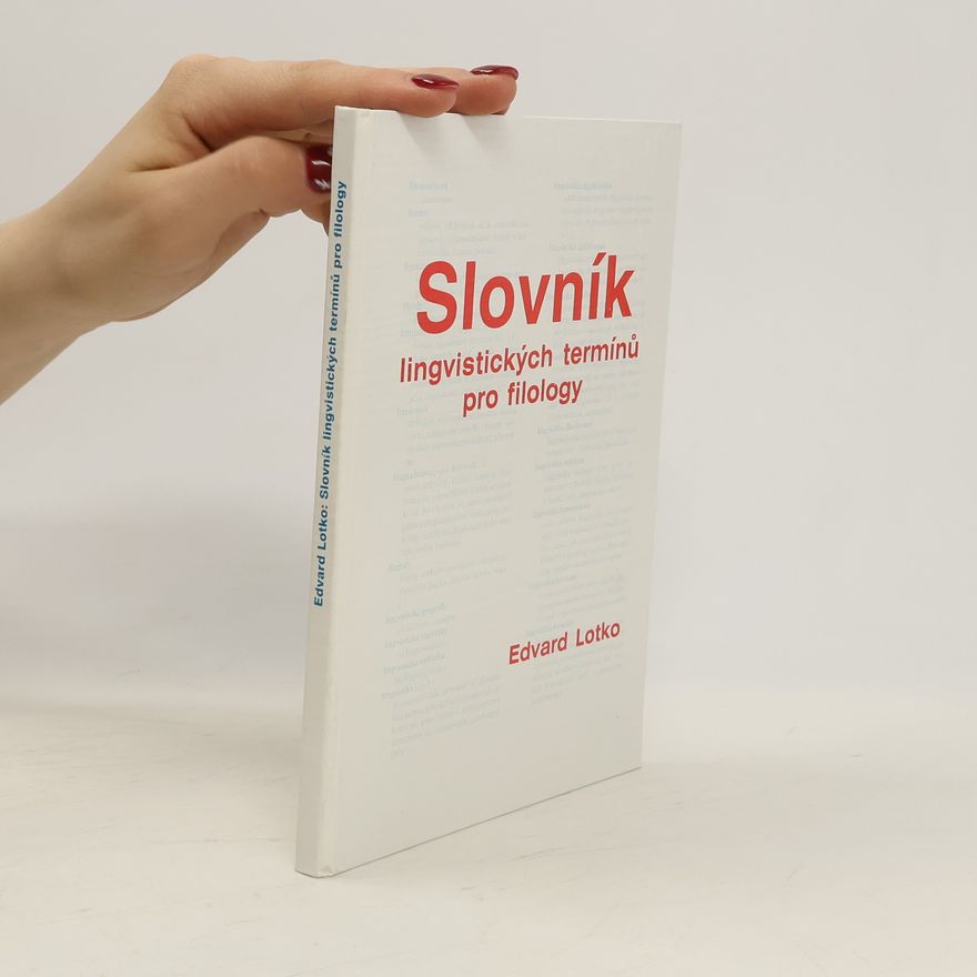 Edvard Lotko Slovník lingvistických termínů pro filology