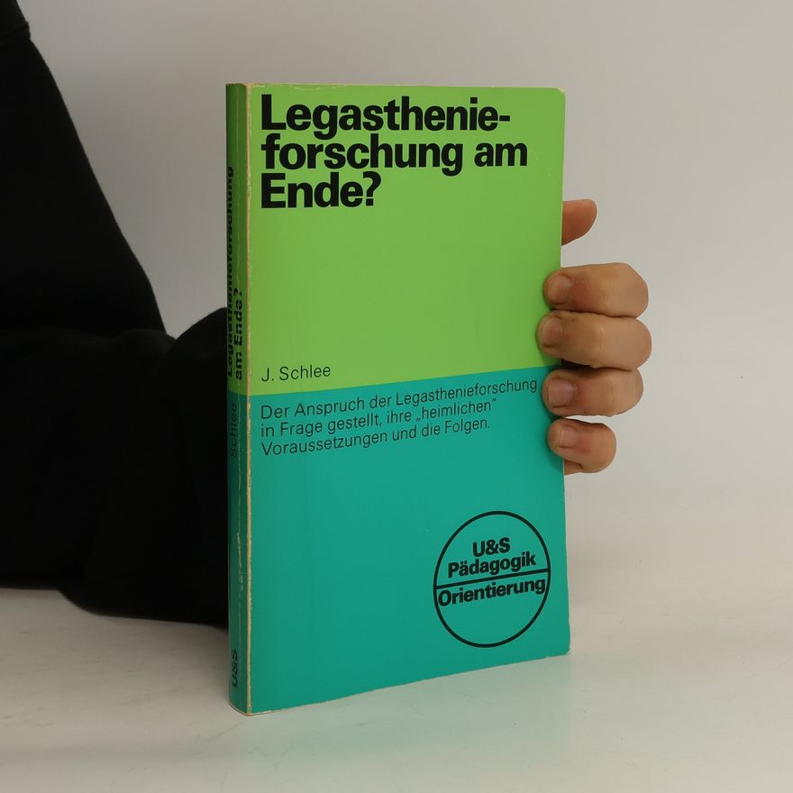Jörg Schlee Legasthenieforschung am Ende?