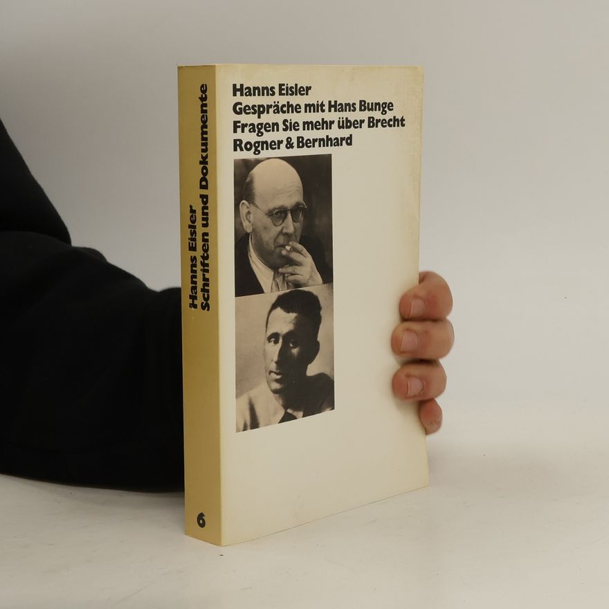 Hanns Eisler Gespräche mit Hans Bunge