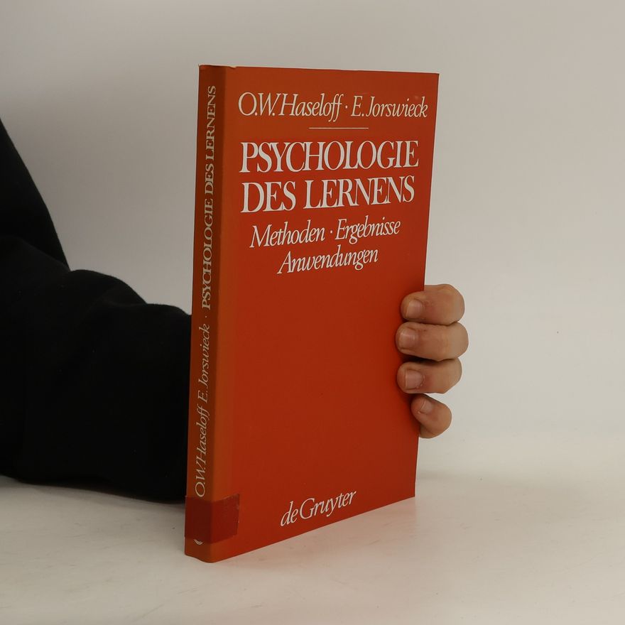 Otto Walter Haseloff Psychologie des Lernens