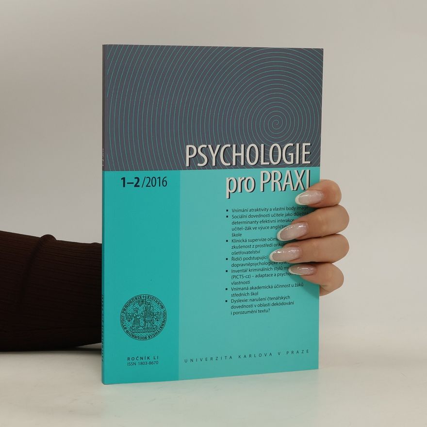 Various authors Psychologie pro praxi 1-2, 2016