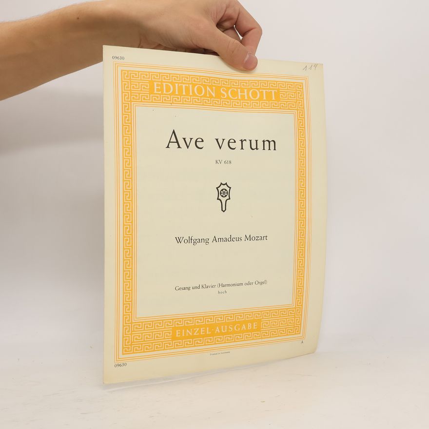 Wolfgang Amadeus Mozart Ave Verum. KV 618