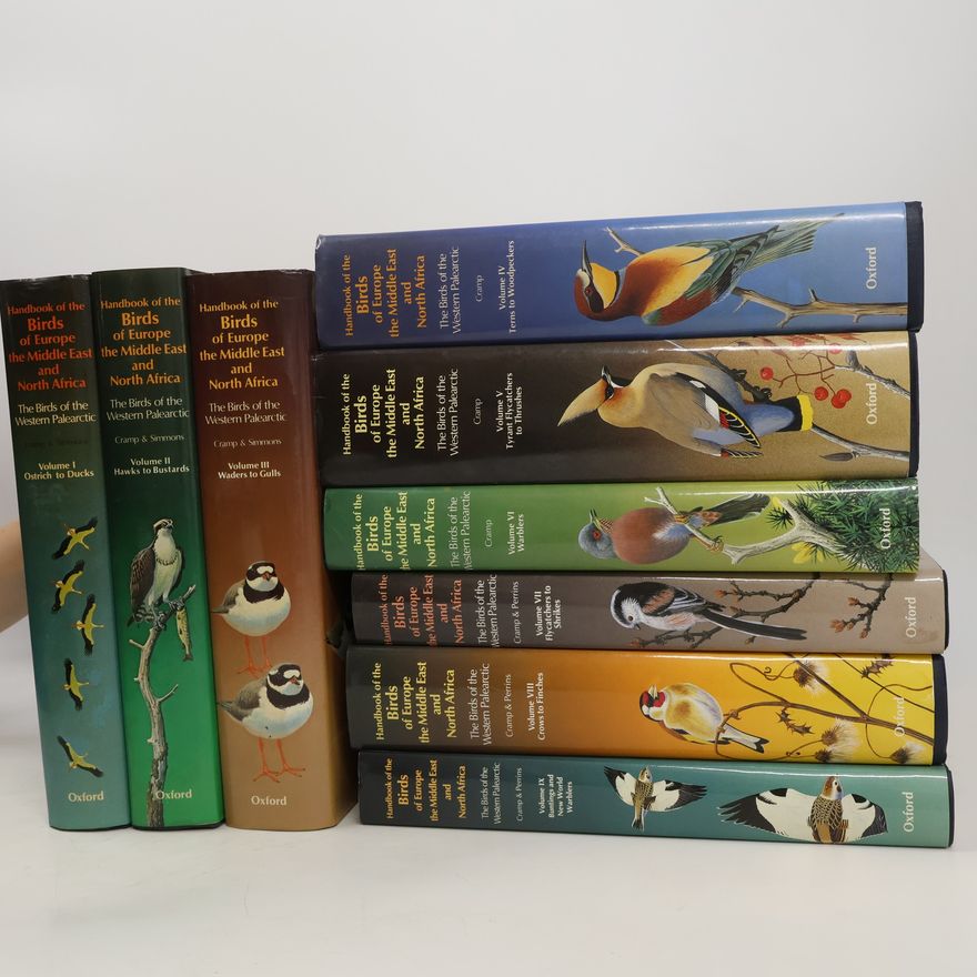 Stanley Cramp Handbook of the birds of Europe, the Middle East and North Africa I-IX