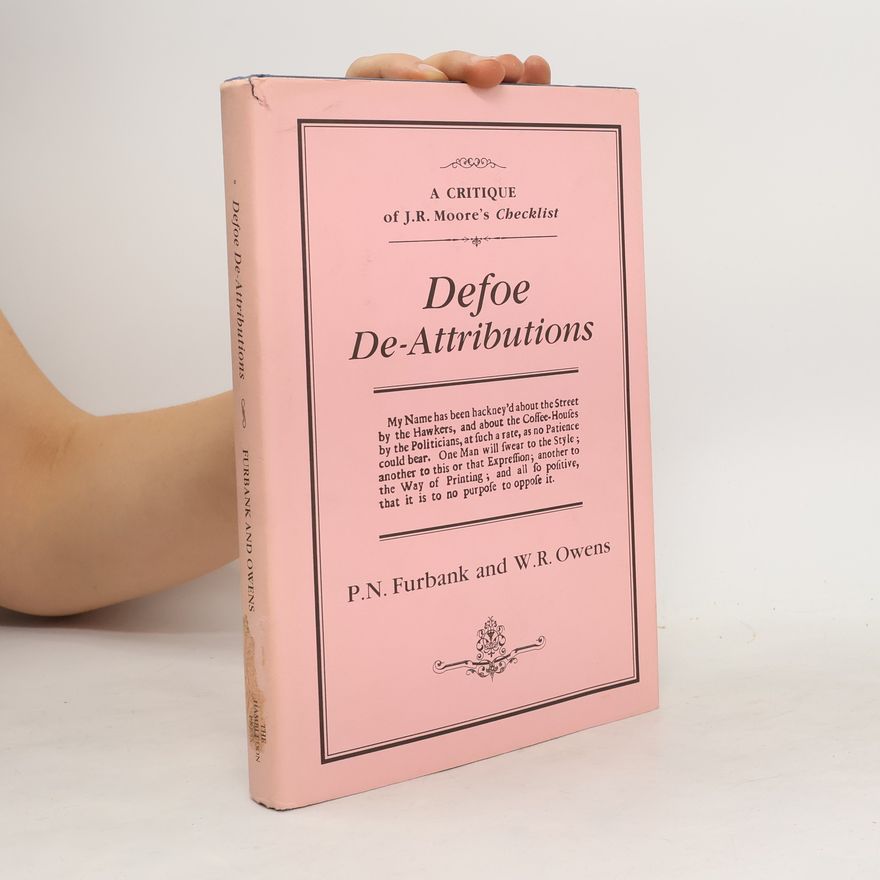 W. R. Owens Defoe De-Attributions