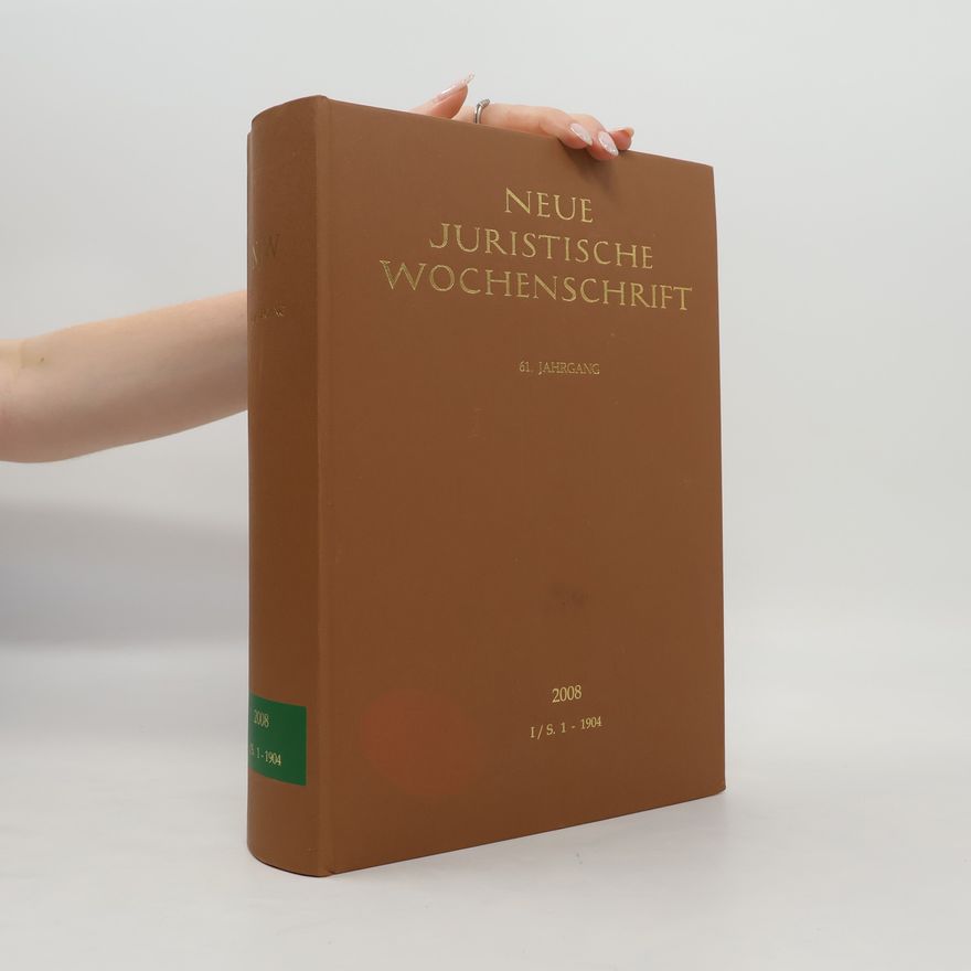 Autorenkollektiv Neue Juristische Wochenschrift. 2008 1/S. 1-1904