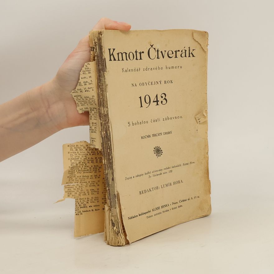 Lumír Hora Kalendář zdravého humoru na obyčejný rok 1943