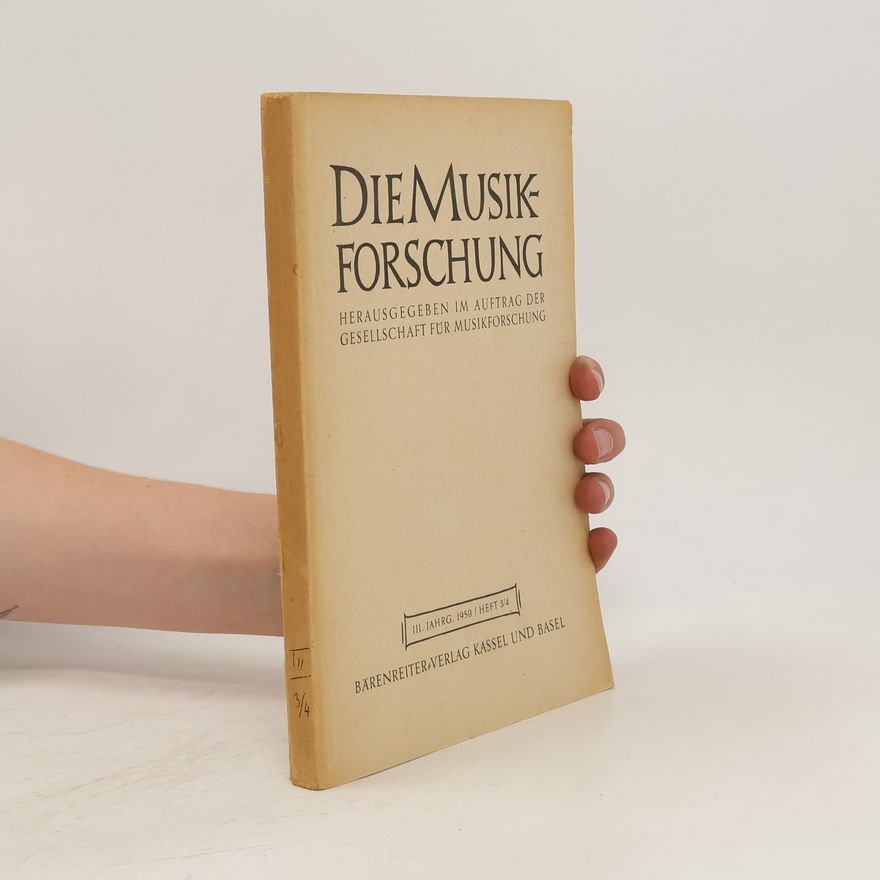 Autorenkollektiv Die Musikforschung. III. Jahrgang 1950