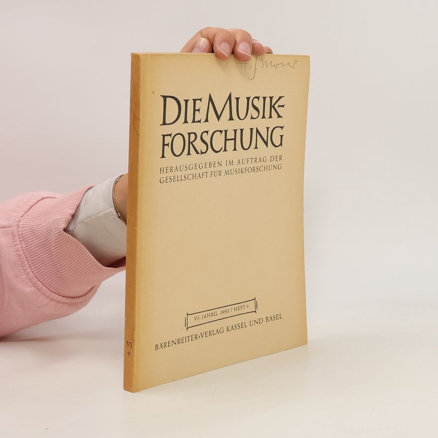 Kolektiv autorů Die Musikforschung 4/1953