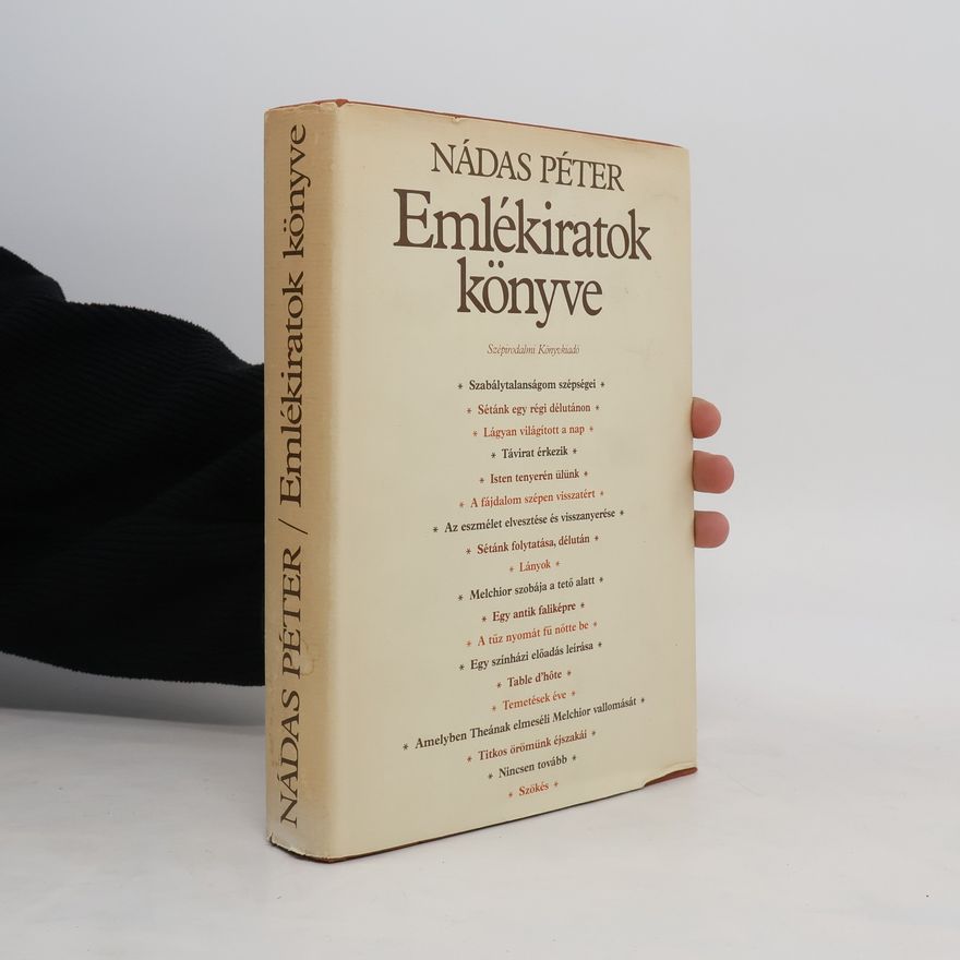 Péter Nádas Emlékiratok könyve