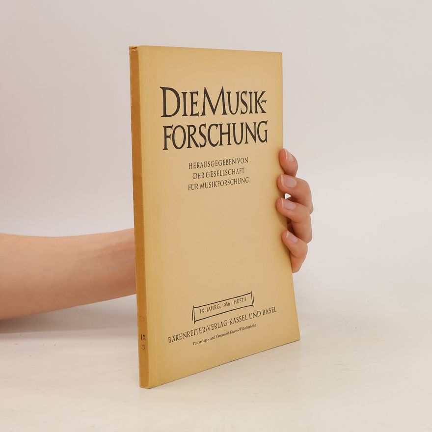Kolektiv autorů Die Musikforschung 3/1956