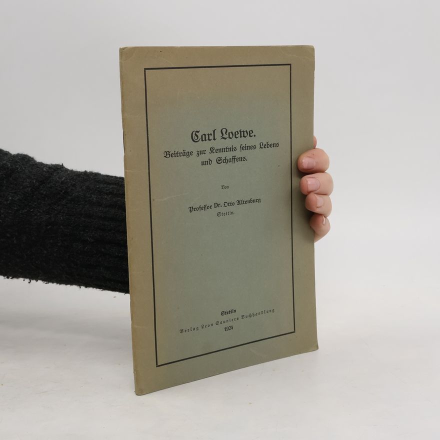 Otto A. Altenburger Beiträge zur Kenntnis seines Lebens und Schaffens
