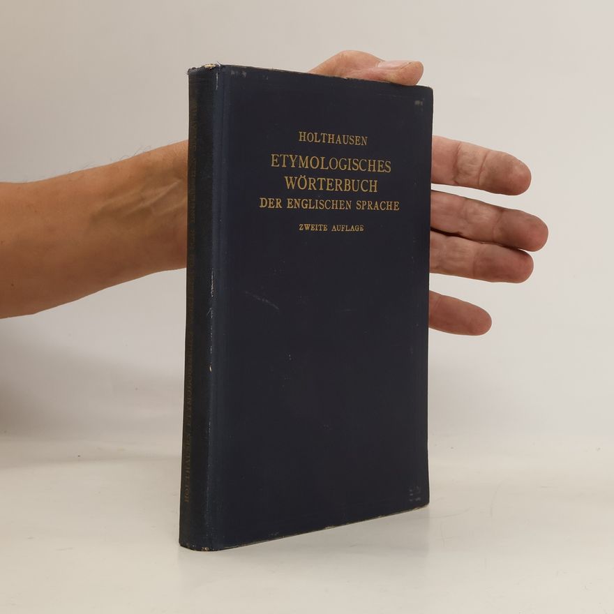 Luise Holthausen Etymologisches Wörterbuch Der Englischen Sprache